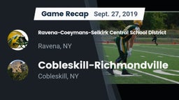 Recap: Ravena-Coeymans-Selkirk Central School District vs. Cobleskill-Richmondville  2019