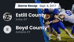 Recap: Estill County  vs. Boyd County  2017