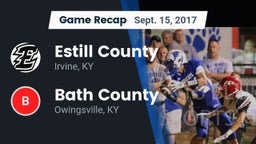 Recap: Estill County  vs. Bath County  2017