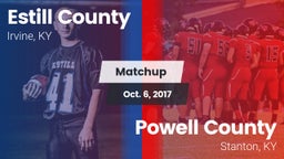 Matchup: Estill County vs. Powell County  2017