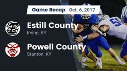 Recap: Estill County  vs. Powell County  2017