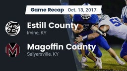 Recap: Estill County  vs. Magoffin County  2017