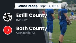 Recap: Estill County  vs. Bath County  2018