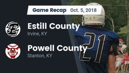 Recap: Estill County  vs. Powell County  2018