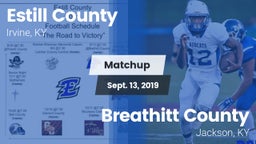 Matchup: Estill County vs. Breathitt County  2019