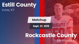 Matchup: Estill County vs. Rockcastle County  2019