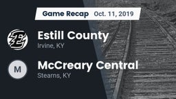Recap: Estill County  vs. McCreary Central  2019