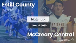 Matchup: Estill County vs. McCreary Central  2020