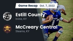 Recap: Estill County  vs. McCreary Central  2022