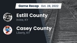 Recap: Estill County  vs. Casey County  2022