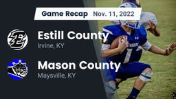 Recap: Estill County  vs. Mason County  2022