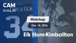 Matchup: CAM vs. Elk Horn-Kimballton 2016