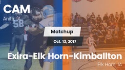 Matchup: CAM vs. Exira-Elk Horn-Kimballton 2017