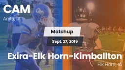 Matchup: CAM vs. Exira-Elk Horn-Kimballton 2019