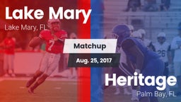Matchup: Lake Mary vs. Heritage  2017