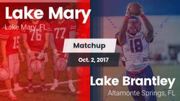 Matchup: Lake Mary vs. Lake Brantley  2017