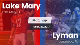 Matchup: Lake Mary vs. Lyman  2017