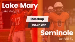 Matchup: Lake Mary vs. Seminole  2017