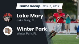 Recap: Lake Mary  vs. Winter Park  2017