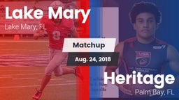Matchup: Lake Mary vs. Heritage  2018
