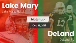 Matchup: Lake Mary vs. DeLand  2018