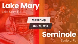 Matchup: Lake Mary vs. Seminole  2018