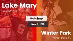 Matchup: Lake Mary vs. Winter Park  2018
