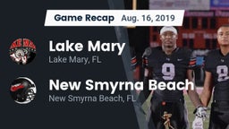 Recap: Lake Mary  vs. New Smyrna Beach  2019