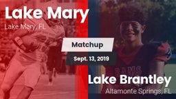 Matchup: Lake Mary vs. Lake Brantley  2019