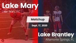 Matchup: Lake Mary vs. Lake Brantley  2020