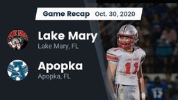 Recap: Lake Mary  vs. Apopka  2020