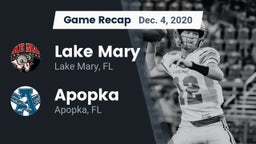 Recap: Lake Mary  vs. Apopka  2020