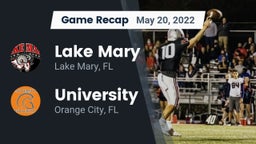 Recap: Lake Mary  vs. University  2022
