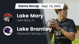 Recap: Lake Mary  vs. Lake Brantley  2022
