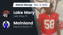 Recap: Lake Mary  vs. Mainland  2022