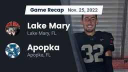 Recap: Lake Mary  vs. Apopka  2022