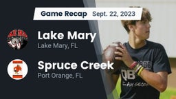 Recap: Lake Mary  vs. Spruce Creek  2023