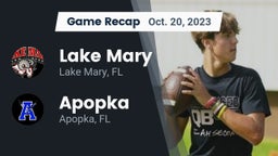 Recap: Lake Mary  vs. Apopka  2023