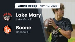 Recap: Lake Mary  vs. Boone  2023