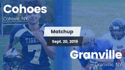 Matchup: Cohoes vs. Granville  2019