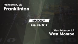 Matchup: Franklinton vs. West Monroe  2016