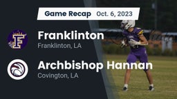 Recap: Franklinton  vs. Archbishop Hannan  2023