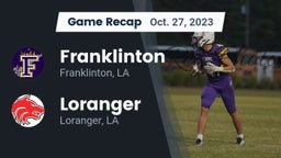 Recap: Franklinton  vs. Loranger  2023