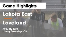 Lakota East  vs Loveland  Game Highlights - Aug. 26, 2020