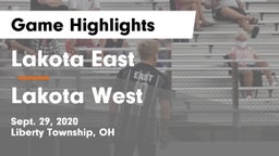 Lakota East  vs Lakota West  Game Highlights - Sept. 29, 2020