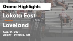 Lakota East  vs Loveland  Game Highlights - Aug. 24, 2021