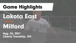 Lakota East  vs Milford  Game Highlights - Aug. 26, 2021