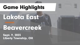 Lakota East  vs Beavercreek  Game Highlights - Sept. 9, 2023