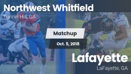 Matchup: Northwest Whitfield vs. Lafayette  2018
