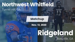 Matchup: Northwest Whitfield vs. Ridgeland  2020